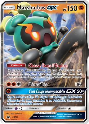 Carte Pokémon Marshadow-GX SM59 Promo SM