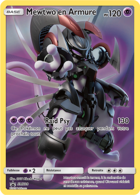 Carte Pokémon Mewtwo en Armure SM228 Promo SM