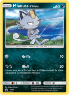 Carte Pokémon Miaouss d'Alola SM43 Promo SM