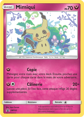 Carte Pokémon Mimiqui SM163 Promo SM
