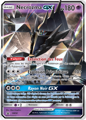 Carte Pokémon Necrozma-GX SM58 Promo SM