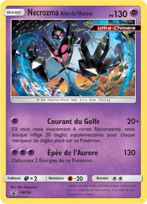 Carte Pokémon Necrozma Ailes de l'Aurore SM106 Promo SM