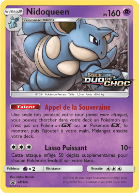 Carte Pokémon Nidoqueen SM160 Promo SM