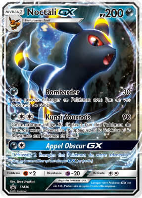 Carte Pokémon Noctali-GX SM36 Promo SM
