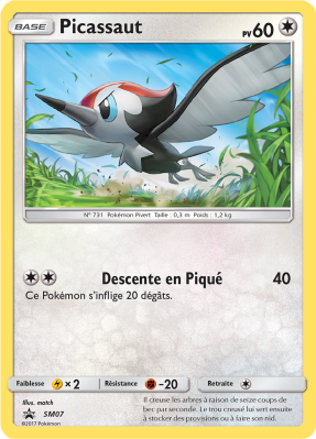 Carte Pokémon Picassaut SM07 Promo SM