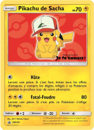 Carte Pokémon Pikachu de Sacha SM109 Promo SM