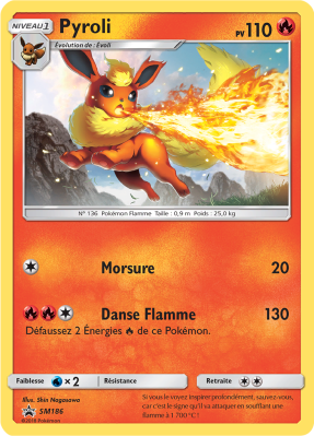 Carte Pokémon Pyroli SM186 Promo SM