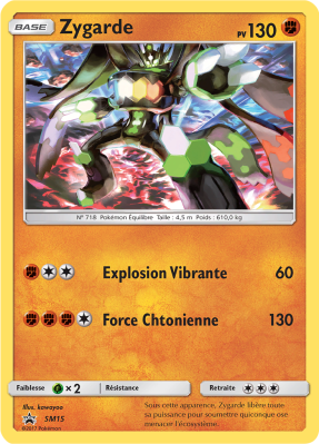 Carte Pokémon Zygarde SM15 Promo SM