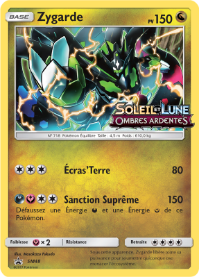 Carte Pokémon Zygarde SM48 Promo SM