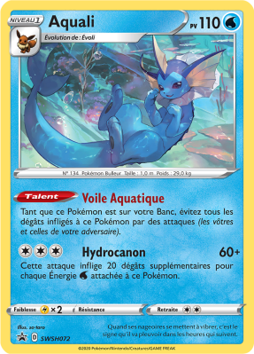 Carte Pokémon Aquali SWSH072 Promo SWSH