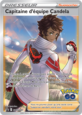 Carte Pokémon Capitaine d'équipe Candela SWSH228 Promo SWSH