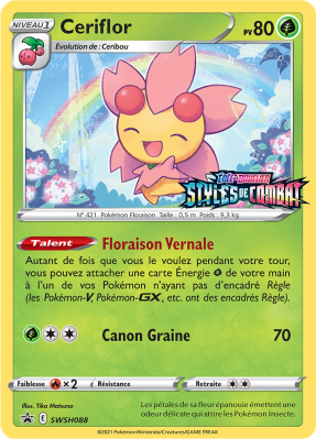 Carte Pokémon Ceriflor SWSH088 Promo SWSH