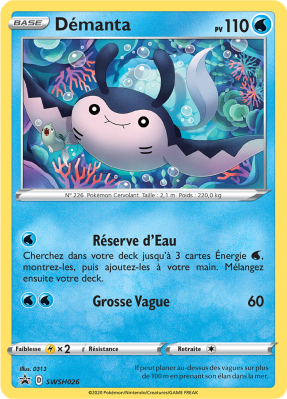 Carte Pokémon Démanta SWSH026 Promo SWSH