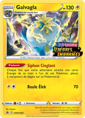 Carte Pokémon Galvagla SWSH036 Promo SWSH