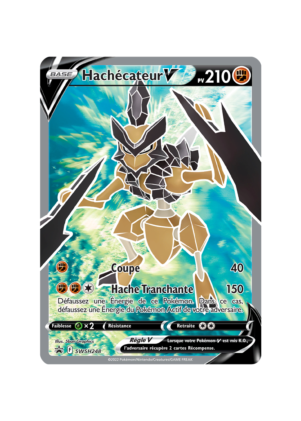 HACHECATEUR V FULL ART - POKEMON PROMO EPEE ET BOUCLIER SWSH248 NEUF FR HACHECATEUR V FULL ART - POKEMON PROMO EPEE ET BOUCLIER SWSH248 NEUF FR