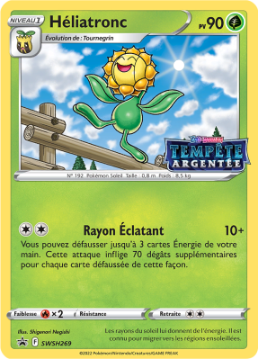 Carte Pokémon Héliatronc SWSH269 Promo SWSH