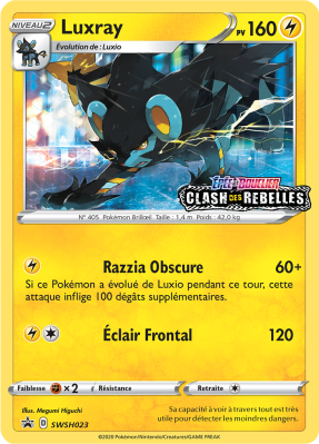 Carte Pokémon Luxray SWSH023 Promo SWSH