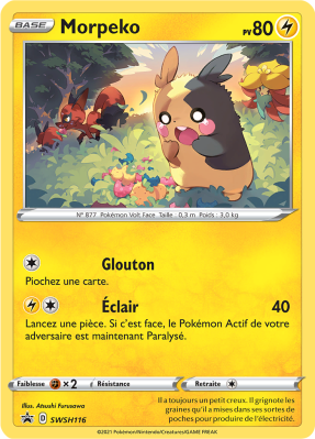 Carte Pokémon Morpeko SWSH116 Promo SWSH