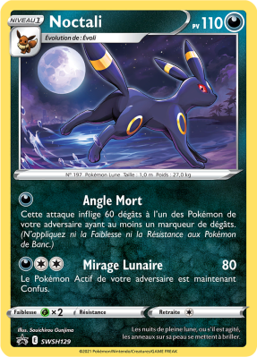 Carte Pokémon Noctali SWSH129 Promo SWSH