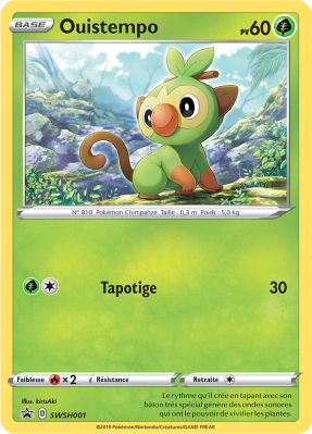 Carte Pokémon Ouistempo SWSH001 Promo SWSH