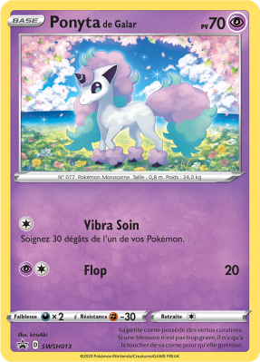 Carte Pokémon Ponyta de Galar SWSH013 Promo SWSH