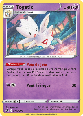 Carte Pokémon Togetic SWSH276 Promo SWSH