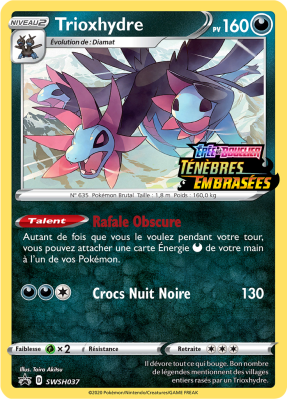 Carte Pokémon Trioxhydre SWSH037 Promo SWSH