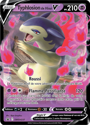 Carte Pokémon Typhlosion de Hisui-V SWSH237 Promo SWSH