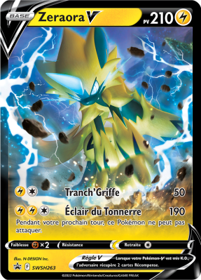 Carte Pokémon Zeraora-V SWSH263 Promo SWSH