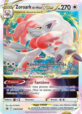 Carte Pokémon Zoroark de Hisui-VSTAR SWSH298 Promo SWSH