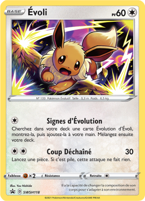 Carte Pokémon Évoli SWSH118 Promo SWSH