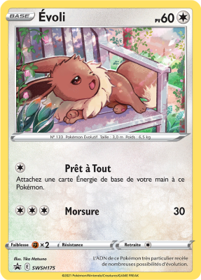 Carte Pokémon Évoli SWSH175 Promo SWSH