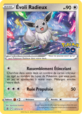 Carte Pokémon Évoli Radieux SWSH230 Promo SWSH