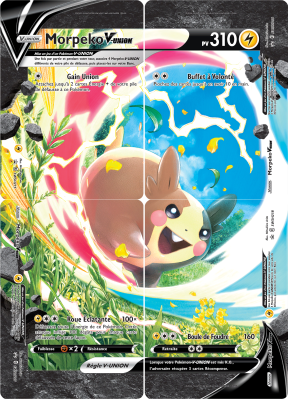 Carte Pokémon Morpeko-V-UNION SWSH215-218 Promo SWSH