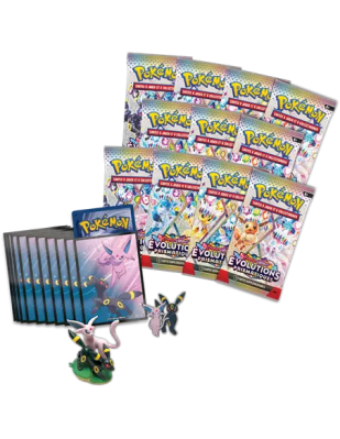 Coffret Premium Pokémon Figurine Évolutions Prismatiques (EV8.5) – Écarlate et Violet