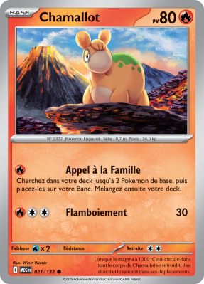 Carte Pokémon Chamallot 021/132 Commune Méga-Évolution (JCC)
