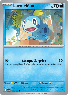 Carte Pokémon Larméléon 039/132 Commune Méga-Évolution (JCC)