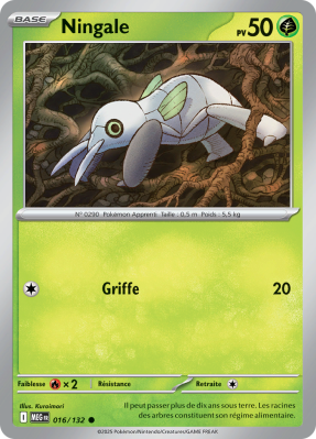 Carte Pokémon Ningale 016/132 Commune Méga-Évolution (JCC)