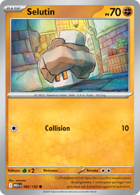 Carte Pokémon Selutin 082/132 Commune Méga-Évolution (JCC)