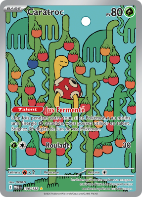 Carte Pokémon Caratroc 136/132 AR Méga-Évolution (JCC)