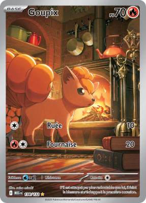Carte Pokémon Goupix 138/132 AR Méga-Évolution (JCC)