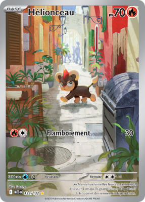 Carte Pokémon Hélionceau 139/132 AR Méga-Évolution (JCC)