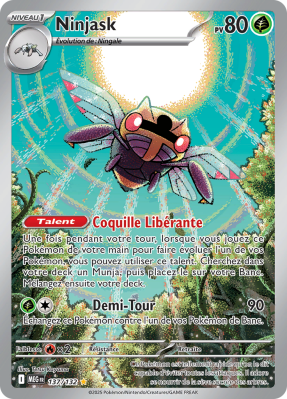 Carte Pokémon Ninjask 137/132 AR Méga-Évolution (JCC)