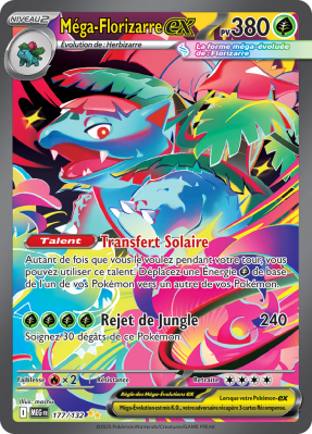 Carte Pokémon Méga-Florizarre-ex 177/132 Alternative Méga-Évolution (JCC)