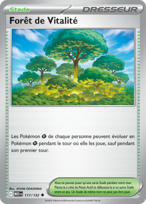 Carte Pokémon Forêt de Vitalité 117/132 Peu commune Méga-Évolution (JCC)