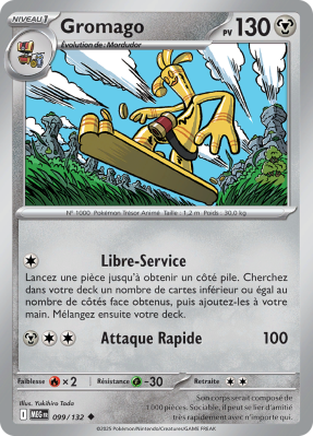 Carte Pokémon Gromago 099/132 Peu commune Méga-Évolution (JCC)