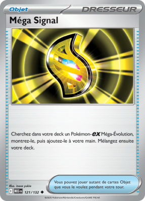 Carte Pokémon Méga Signal 121/132 Peu commune Méga-Évolution (JCC)