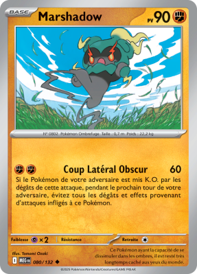 Carte Pokémon Marshadow 080/132 Peu commune Méga-Évolution (JCC)