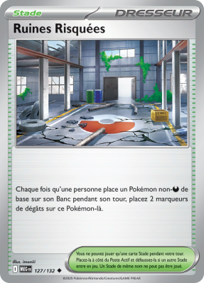 Carte Pokémon Ruines Risquées 127/132 Peu commune Méga-Évolution (JCC)