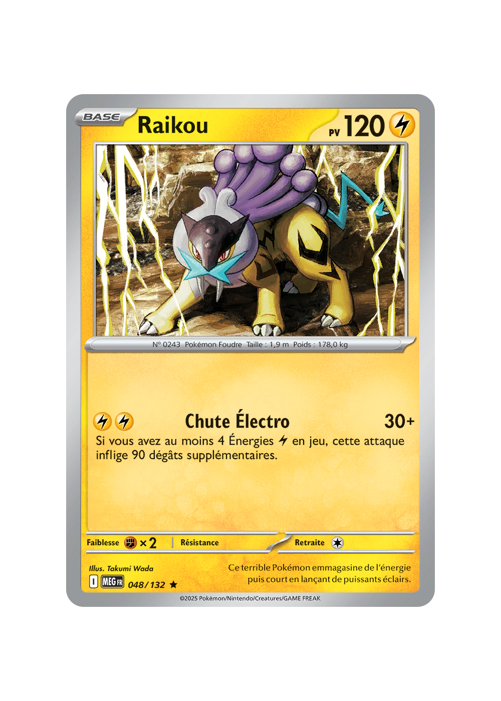Raikou 48/132 Holo NM MEG Pokémon TCGP
